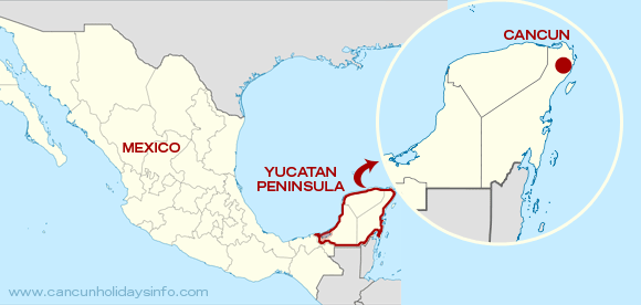 Cancun Holidays Map